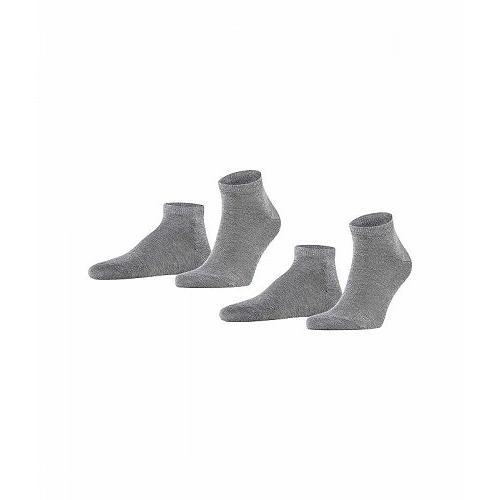 最低価格の 靴下 ソックス ファッション 男性用 メンズ ファルケ Falke Falke Grey Light Sock Sneaker 2 Pack Happy スリッパ 靴下 ソックス ファッション 男性用 メンズ ファルケ 靴下