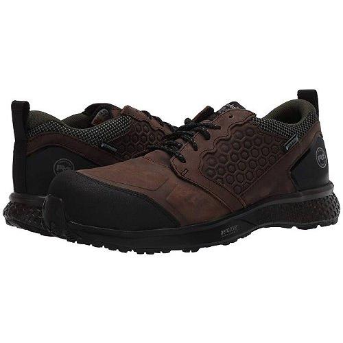 全ての Timberland Pro ティンバーランド メンズ 男性用 シューズ 靴 スニーカー 運動靴 Reaxion Composite Safety Toe Waterproof Brown Green 人気no 1 本体 Lespakigali Com
