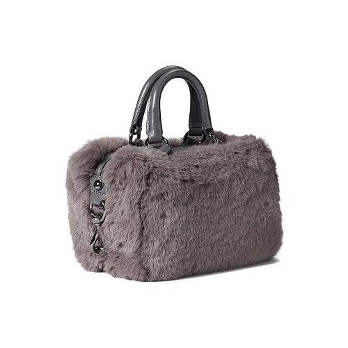 Rebecca Minkoff レベッカミンコフ レディース 女性用 バッグ 鞄 ハンドバッグ サッチェル MAB Bittie Faux Fur Crossbody - Anthracite｜ilovela｜02