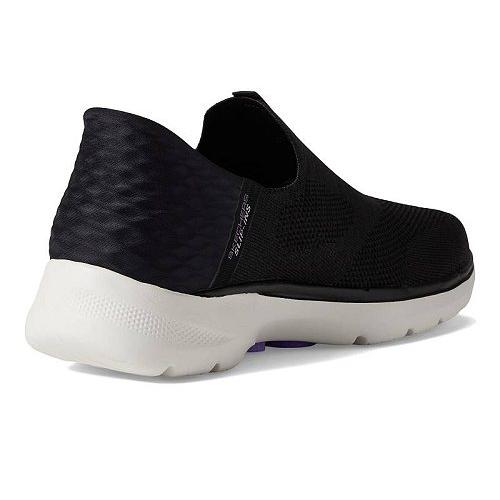 SKECHERS Performance スケッチャーズ レディース 女性用 シューズ 靴 スニーカー 運動靴 Go Walk 6 Fabulous View Hands Free Slip-Ins - Black/Lavender｜ilovela｜05