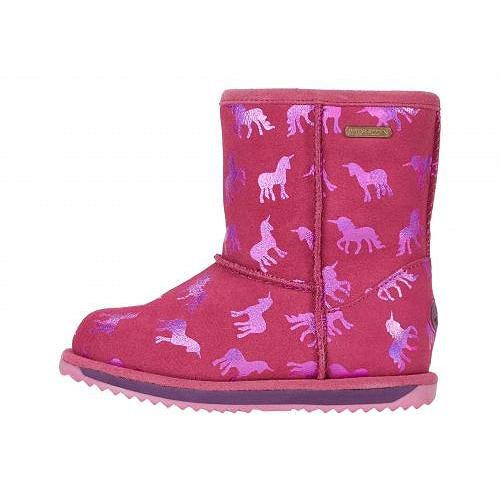 EMU Australia Kids エミュー 女の子用 キッズシューズ 子供靴 ブーツ スタイルブーツ Rainbow Unicorn Brumby (Toddler/Little Kid/Big Kid) - Deep Pink｜ilovela｜04