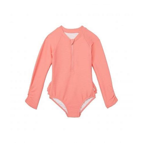 100 本物保証 Seafolly Kids シーフォリー 女の子用 スポーツ アウトドア用品 キッズ 子供用水着 ワンピース Sweet Summer Rib Long Sleeve One Piece Toddler Little Ki 新しいコレクション Dev Gpsmarinepanama Com