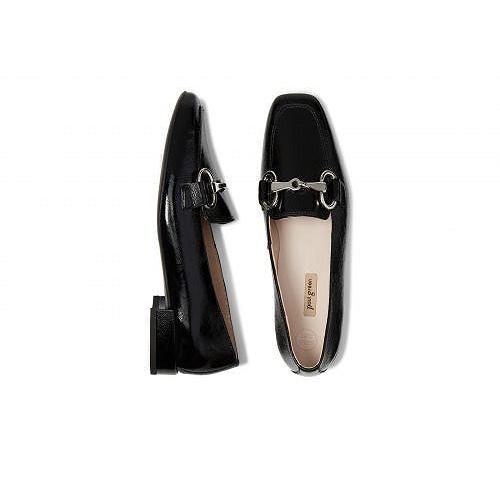 Paul Green ポールグリーン レディース 女性用 シューズ 靴 ローファー ボートシューズ Lil Black Crinkled Patent Polyter Com