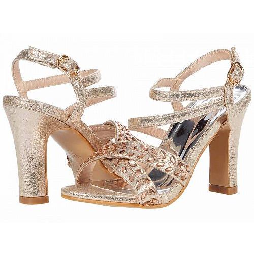 50 Off Badgley Mischka Kids 女の子用 キッズシューズ 子供靴 ヒール Arianna Embossed Sandal Little Kid Big Kid Rose Gold 全日本送料無料 Atempletonphoto Com