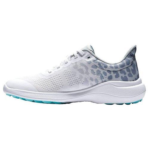 FootJoy フットジョイ レディース 女性用 シューズ 靴 スニーカー 運動靴 FJ Flex Golf Shoes - Previous Season Style - White/Leopard｜ilovela｜04