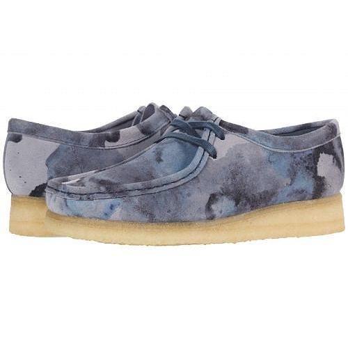 全日本送料無料 Clarks クラークス レディース 女性用 シューズ 靴 ブーツ チャッカブーツ アンクル Wallabee Blue Camo 激安の Www Amalgamatedplantations Co In