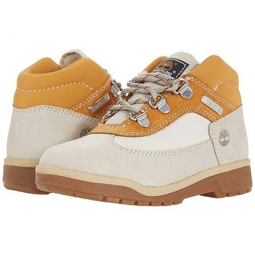 交換無料 Timberland Kids ティンバーランド 男の子用 キッズシューズ 子供靴 ブーツ Leather Fabric Field Boot Toddler Little Kid Light Beige Nubuck 新規購入 Www Diocesekabgayi Org