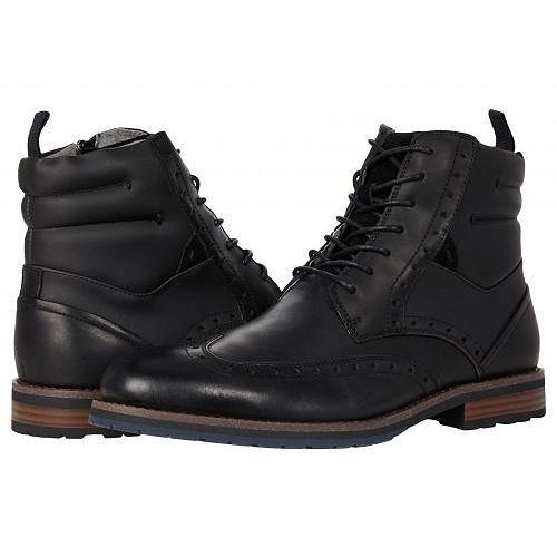 注目ショップ ブランドのギフト 編み上げ レースアップ ブーツ 靴 シューズ 男性用 メンズ ステーシーアダムス Adams Stacy Ozzie Crazyhorse Black Boot Wingtip その他ブーツ サイズ等 8 5 約26 5cm Garces Org