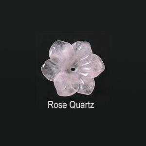 ローズクオーツ フラワーカービング #5-B2 /1個 : アイ・ラブ