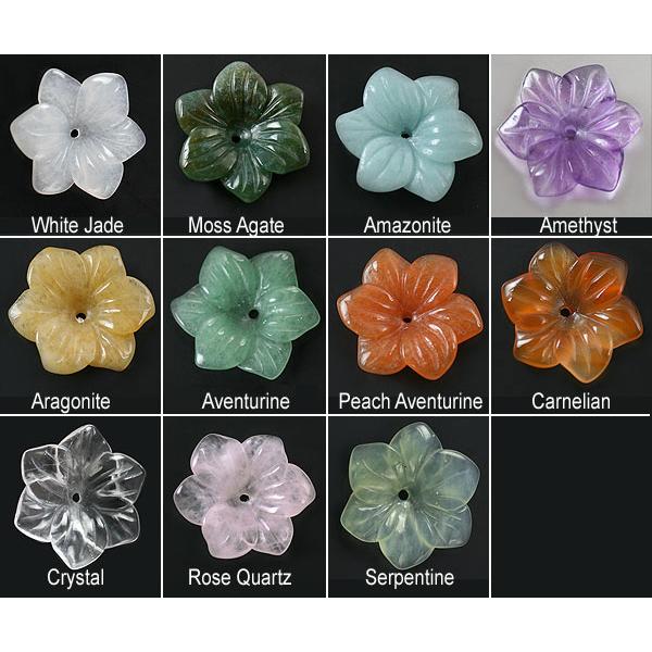 ローズクオーツ フラワーカービング #5-B2 /1個 : アイ・ラブ