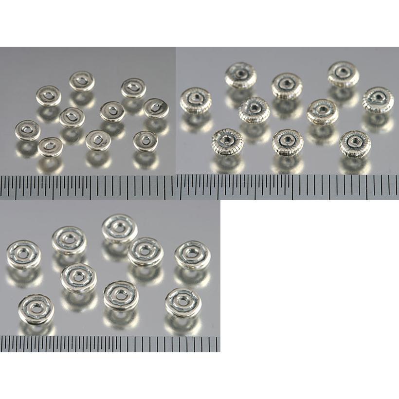 シルバー925 エスニック・ビーズ ディスク ロンデル 5.0mm/10個 : アイ 