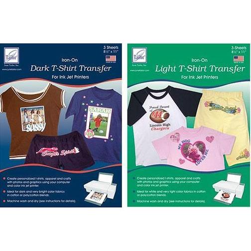 June Tailor IronOn Transfer Sheets for Inkjet Printers ダーク Tシャツ用/1パック