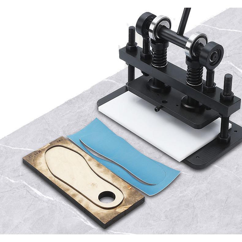 手動式革裁断機(ダイカット)ロータリーカム式ハンドプレスクリッカー H