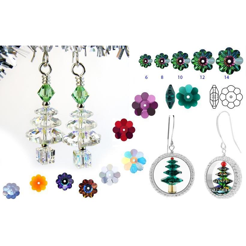 SWAROVSKI（スワロフスキー） #3700 (フラワー) 6mm ローズ /10個
