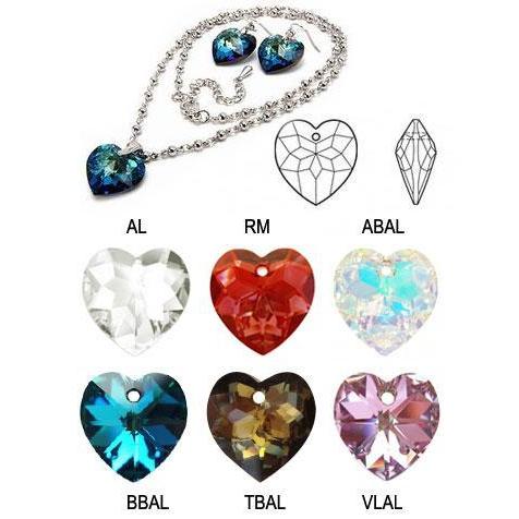 SWAROVSKI（スワロフスキー） #6215 (ハートダイヤカット) 18mm AL