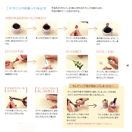 ディップアートのカラフル小物: ワイヤーとディップ液でつくるかんたんクラフト |  | 03