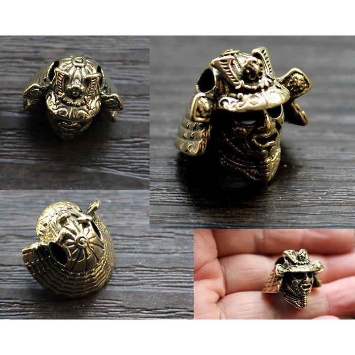 メタル パラコードビーズ アクセサリー 兜A 真鍮/1個 : アイ・ラブ