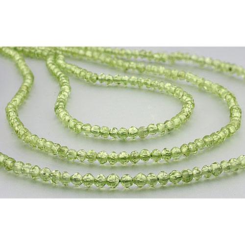 ペリドット グリーンラウンド(玉)カット2.5-3mm /17cm | 