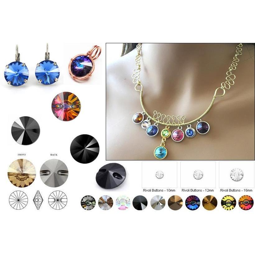 SWAROVSKI（スワロフスキー） #3015 リボリボタン 12mm ヴィトレル