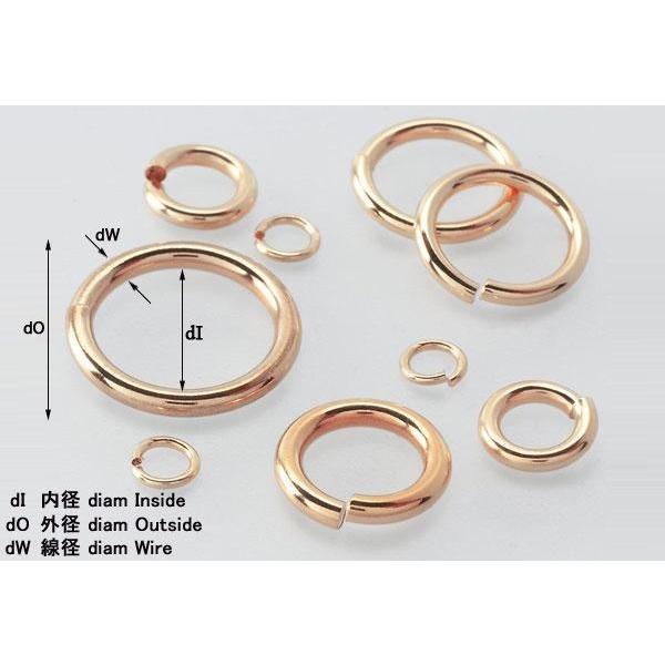 ゴールドK10 丸カン 外3.0mm線径0.50mm(ピンクローズ・ゴールド)/1個 3242アイ・ラブ・スマート 通販