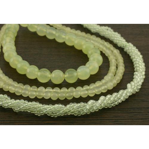 サーペンティン (ニュージェイド) ラウンド(玉) 6mm / 40cm : アイ