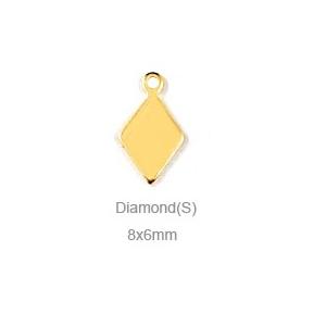 メタル、ブランド・タグ 3-D08 (Diamond-S) / 1個 | 