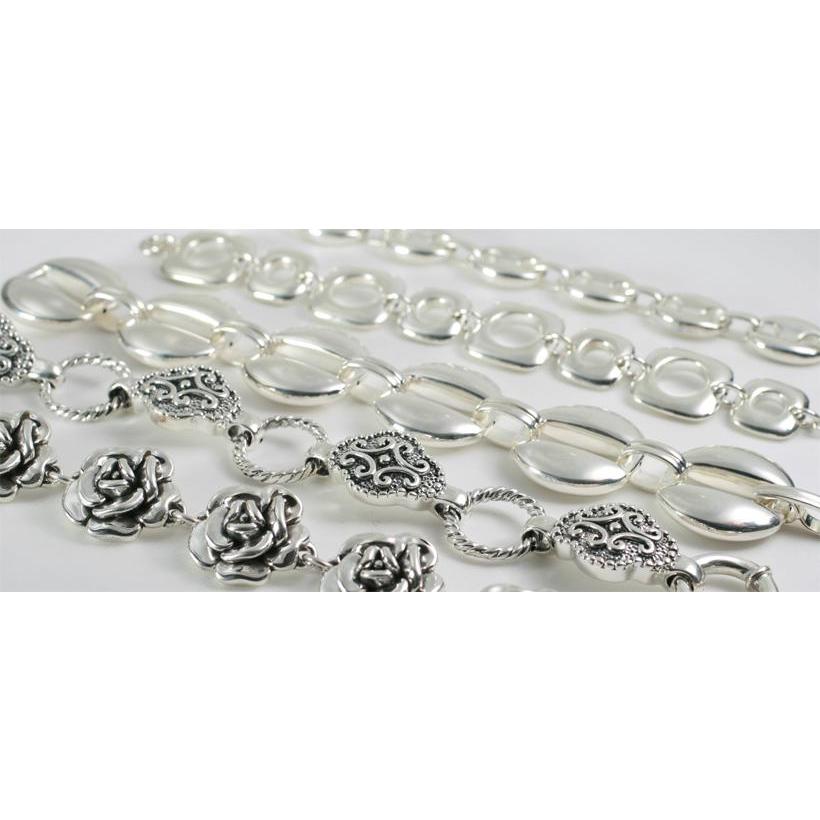 シルバー925 ブレスレット D 20.5cm 20g/ 1個 : アイ・ラブ・スマート