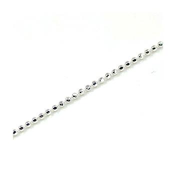 シルバー925 ネックレス ダイヤカットボールチェーン 1.2mm 50cm/1個 