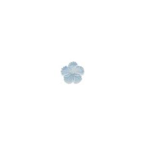カルセドニー(ブルー) フラワーカービング(彫刻) 15mm /1個 : アイ