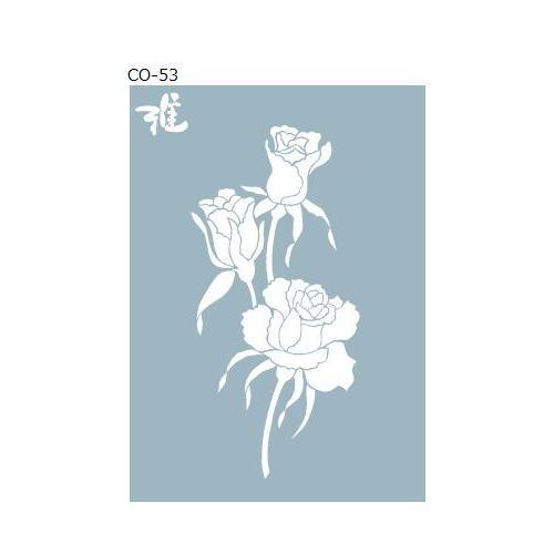 ファブリック ステンシルシート 阿部雅子 【Miyabi CO-53】 : アイ