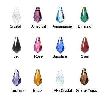 SWAROVSKI スワロフスキー #6000(雫型) 11x5.5mm トパーズ/2個