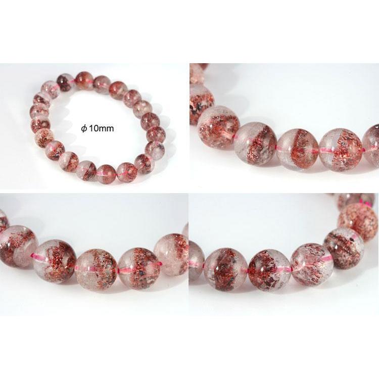 キラキラスーパーセブン♡♡高透明玉 スーパーセブンクリスタル ラウンド(玉) 11mm 玉数18個/ブレスレット