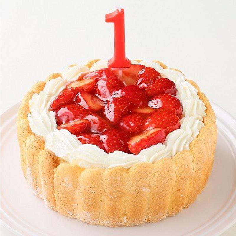 ファーストバースデー イチゴケーキ 乳幼児用 ヨーグルトクリーム 誕生日 プレゼント バースデー 生クリーム無使用 3号 4号 5号 入手困難