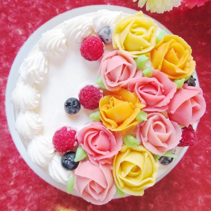 あんフラワーケーキ 誕生日 バースデー お祝い プレゼント 母の日 生
