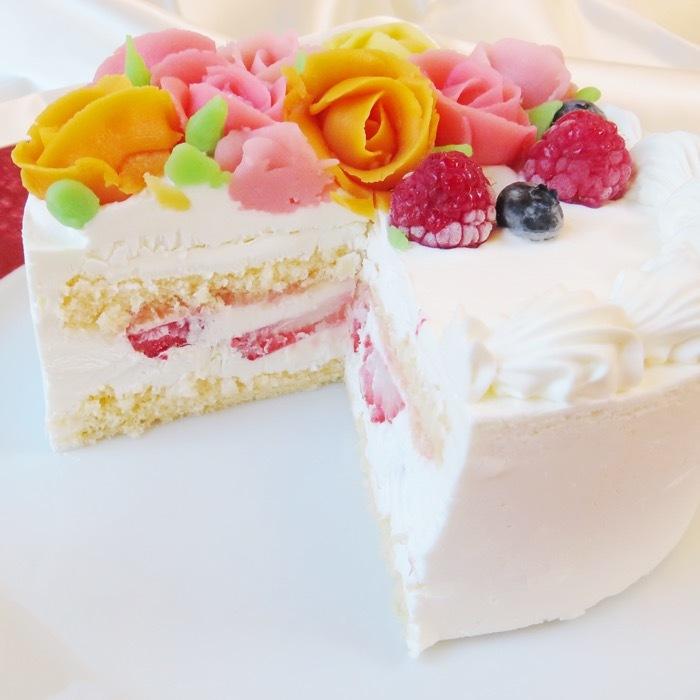 アンフラワーケーキ 誕生日 バースデー お祝い プレゼント 母の日 生クリーム おしゃれ 可愛い 4号 5号 ホールケーキ Nfsk 1 Ilpino 通販 Yahoo ショッピング