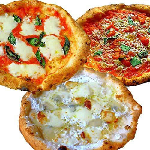 冷凍ピザ 冷凍ピッツァ 太陽のピッツァ 薪窯焼き本格ナポリピッツァスタンダード３枚セット マルゲリータ ４種のチーズ しらす ２１ｃｍ ３枚 国内在庫