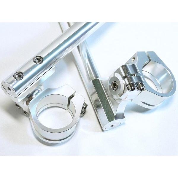 カワサキ（Kawasaki） 50パイ 50mm セパハン 銀 角度調節式HIGH