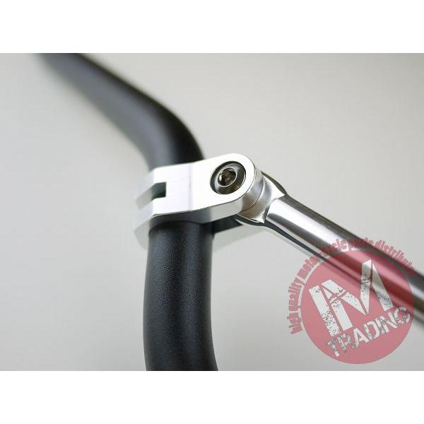 オフロード用ブレース付きバイクハンドル CR-LOW ブラック 22.2mm : IM