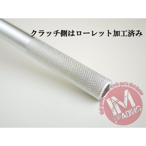オフロード用ブレース付きバイクハンドル MINI シルバー 22.2mm : IM