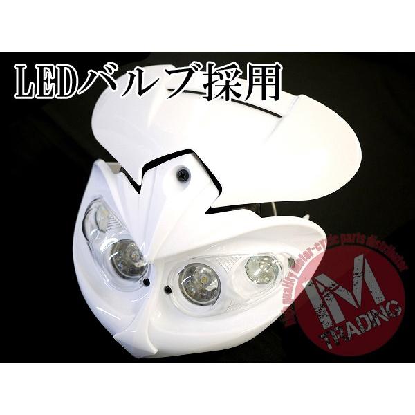 カワサキ（Kawasaki） LEDイーグルアイヘッドライトマスク ホワイト 1W