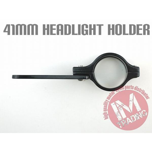 41パイ用ヘッドライト ステー ホルダー ブラック ゼファーχ ZRX400