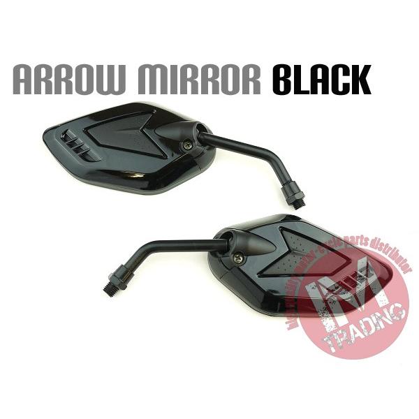 スズキ（SUZUKI） アローミラー バイク用 ブラック M10ボルト アドレス