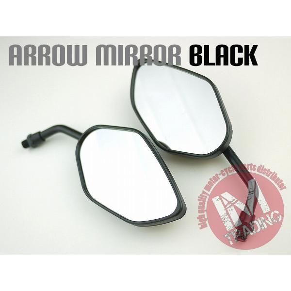 スズキ（SUZUKI） アローミラー バイク用 ブラック M10ボルト アドレス