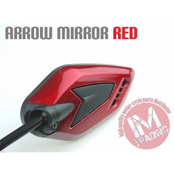 ホンダ アローミラーショートステー バイク用 レッド M10ボルト FTR