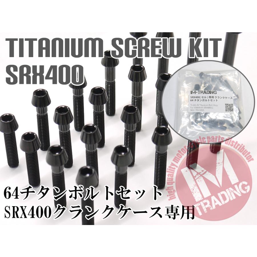 最高の Srx400セル専用 64チタン製 クランクケースボルトセット 29本 テーパーキャップ ブラック 黒 Ti 6al 4v 新作モデル Zoetalentsolutions Com