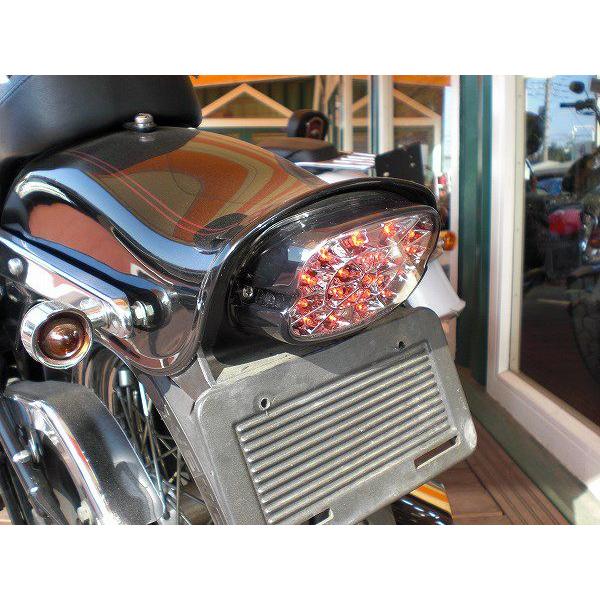 ハーレー用LEDテールランプ レッドレンズ レイダウン ナンバー灯 ハーレー用LEDテールランプ レッドレンズ レイダウン ナンバー灯