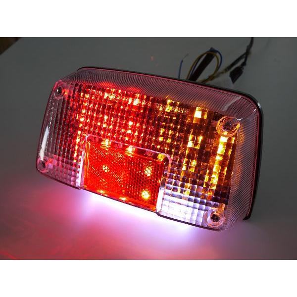 GSX400インパルス用 LEDウインカー付きテールランプ クリアレンズ