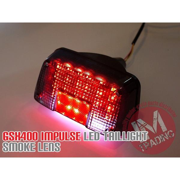 GSX400インパルス用LEDテールランプ スモークレンズGK79A GSX400インパルス用LEDテールランプ スモークレンズGK79A