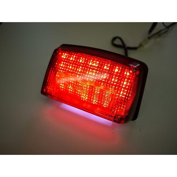 GSX1100S GSX750Sカタナ用 LEDテールランプ レッドレンズ ナンバー灯
