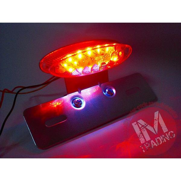 YAMAHA（ヤマハ） オーバルLEDテールランプ ステー付 ナンバー灯付